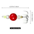 thumbnail image 4 of 2Pcs Fishing Hooks Night Glow Squid Hook For Sea Fishing 8 Hooks, 4 of 8
