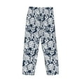 thumbnail image 3 of Vsdgher Hawaiian Style Print Mens Pajama Pants Sleep & Lounge Pants, PJ Bottoms With elastic waistb and Pockets, 3 of 5
