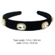 thumbnail image 2 of unbranded Rhinestone Hair Band Ancha Con Para Mayor Y Estilo Refinado, 2 of 8