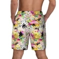 thumbnail image 2 of Haiem Retro Musical Mens Swim Trunks with Compression Liner 2 in 1 Swimming Shorts Stretch Swimwear Quick Dry,Board Shorts-Medium, 2 of 9