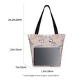 thumbnail image 2 of Goofa Safari Animals Pattern Tote Bags,Large Capacity Bag,Beach Tote with Zipper Closure, Large Capacity and Foam Padding, 2 of 6