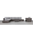 thumbnail image 3 of Living Source International 11-Piece Rattan Sectional Set with Cushions in Brown, 3 of 3