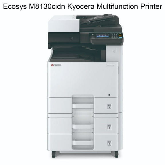 Restored Kyocera ECOSYS M8130cidn - Color / Laser MFP Printer Copier / 11x17 30ppm (Refurbished)