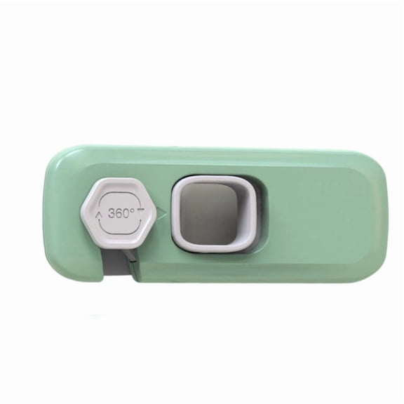 1 Pack Child Proof Refrigerator Lock, Baby Proofing Cabinet Locks, Oven Lock Child Safety, Fridge Lock, for Fridge, Drawers, Dishwasher, Oven, Cupboard, Closet, Adhesive, No Tools Need (Green)
