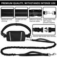 thumbnail image 2 of Hands Free Dog Leash, Waist Running Leash with Zipper, Walking Pouch for Medium Large Dogs, Dual Handle and Retractable Bungee for Training Jogging Hiking, 2 of 2