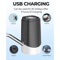 thumbnail image 4 of Water Jug Pump for 5 Gallon Bottle – Portable Electric USB-C Charging Dispenser, Dual Powerful Motors, Fast Flow, Fits 2-5 Gallon Jugs – Ideal for Home, Office, Camping, RV, 4 of 6