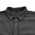 thumbnail image 4 of Men's Slim Fit Corduroy Shirt Long Sleeve Button Down Casual Shirt with Chest Pocket for Autumn Winter Daily Wear Mens Summer Lightweight Pullover Tee Shirts, 4 of 7