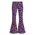 thumbnail image 4 of Kids Girls School Uniform Flare Pants Dress Bottoms Leopard Lightweight Kids Pants Girls Trousers 13-14T, 4 of 6