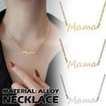 thumbnail image 3 of Stainless Steel Mama Letters Mother's Day Mom Pendant Necklace Chain, 3 of 8