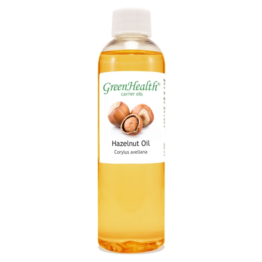 GreenHealth Hazelnut Carrier Oil, 4 fl oz (118 mL), 100% Pure, Expeller Pressed, Refined & Deodorized, Plastic Bottle with Cap