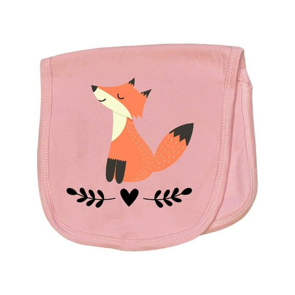 Inktastic Fox for Girls Woodland Animal Baby Burp Cloth