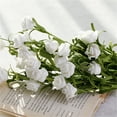 thumbnail image 4 of D-GROEE 4 Branch Artificial Flowers Roses 8 Heads Fake Flowers Real Looking with Stems for DIY Wedding Bouquets Centerpieces Arrangements Party Home Decorations and Outdoors, 4 of 7