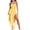 #169 Yellow Dress, variant on Staron Women's Dress Elegant Strapless Off Shoulder Dresses Club Party Formal Tube Midi Bodycon High Split Irregular Ruffle Dress Hot Pink L