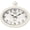 Antique White, variant on Retro Oval Wall Clock. Black Antique Style