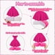 thumbnail image 4 of Decoraciones de fiesta Tarklanda Pink Girls para cumpleaños, paquete de 12, 4 of 7