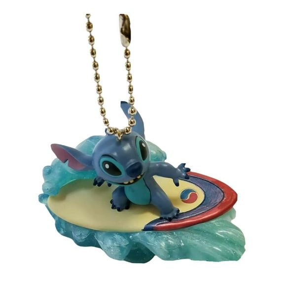 4" Surfer Stitch Keychain Dangler PVC Figure Figurine Lilo & Stitch Dog Ornament