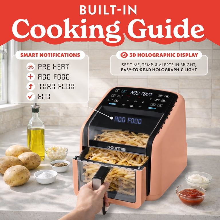 Gourmia Panorama 7-QT Digital Air Fryer with Panoramic View