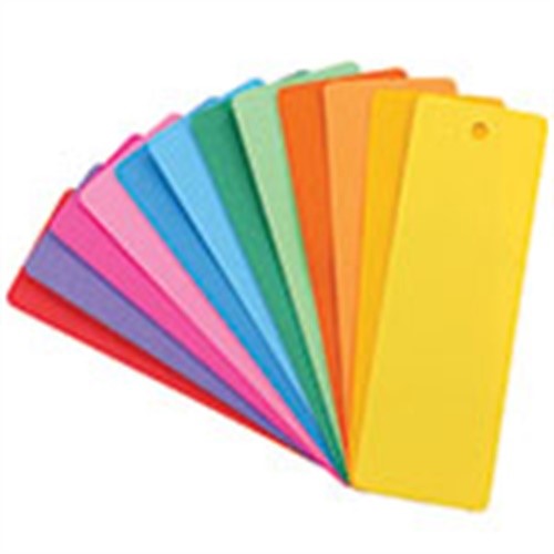 Hygloss 2" x 6" Blank Bookmarks Assorted 100/Pack HYG42610 - image 2 of 2