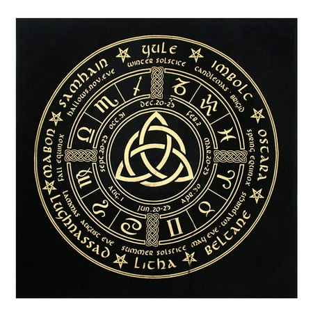 

HOTYA Square Shape Pendulum Divination Altar Tablecloth Board Game Tarot Pad Rune Table Cloth Astrology Oracles Board Game Mat