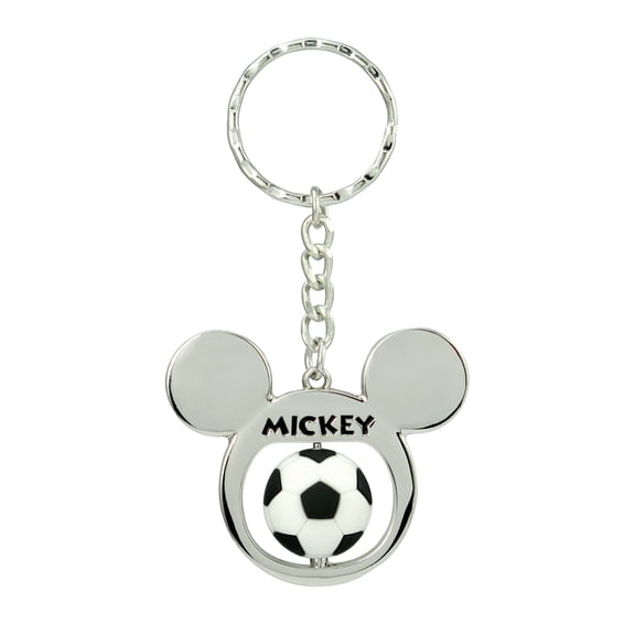 Mickey Mouse Soccer Ball Spinning Keychain