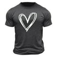 thumbnail image 4 of PNTUTB Men's Fashion Casual Valentine's Day Themed Prints Short Sleeve Crew Neck Loose Comfortable T-shirt, 4 of 5