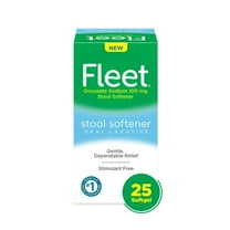 Fleet Laxative, Stool Softener, Stimulant Free Oral Laxative for Constipation Relief, 25 Count Softgels