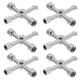 thumbnail image 1 of Llave de utilidad de 4 vías Uxcell 6pcs, llave multifuncional en forma de triángulo y cuadrado para abrir armarios eléctricos de válvulas, color plateado, 1 of 6
