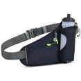 thumbnail image 2 of Ceinture d'Hydratation Sportive Sac Ceinture de Course Sac Banane avec Porte-Bouteille pour Hommes Femmes Course Cyclisme Randonnée Marche Bleu Foncé, 2 of 7