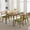 Velvet | Green-6, variant on Modern Boho Dining Chairs Set of 4 – Natural Rattan Back, Soft Upholstered Seat, Sturdy Wood Legs, Mid Century Accent – Ideal for Kitchen, Dining Room, Restaurant, Living Room – Soft Green, 2 Boxes