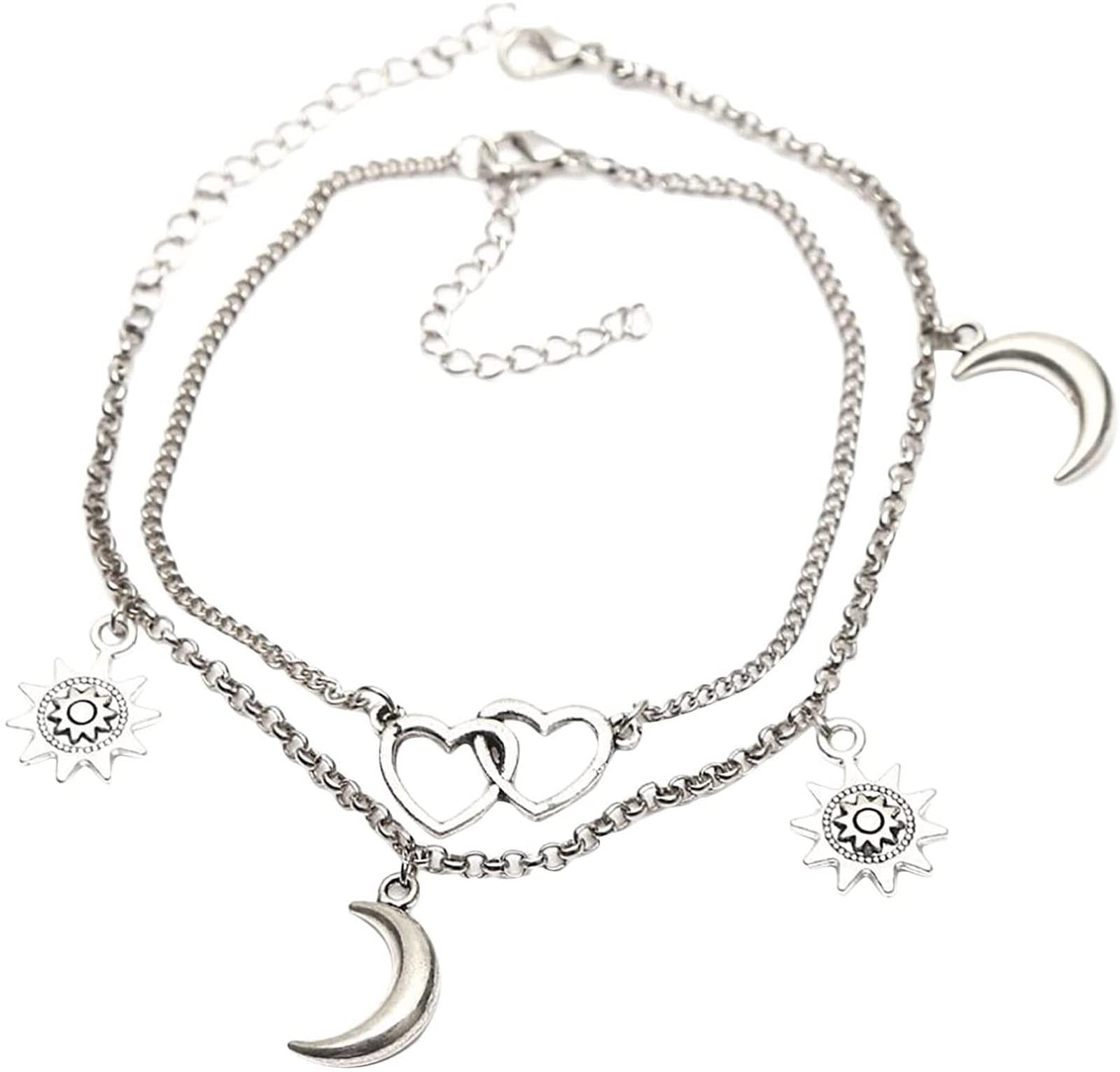 Details about   Vintage Beach Jewelry Bracelet Elephant Anklet Multilayer Chain Pendant