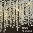 thumbnail image 6 of SJIGUANGZ Crystal Chandeliers for Dining Room,47.2" Silver Snowflake Tree Branch Chandelier Modern Rectangular Chandelier for Living Room, Kitchen Island, Bedroom, Foyer, Entryway, 6 of 7