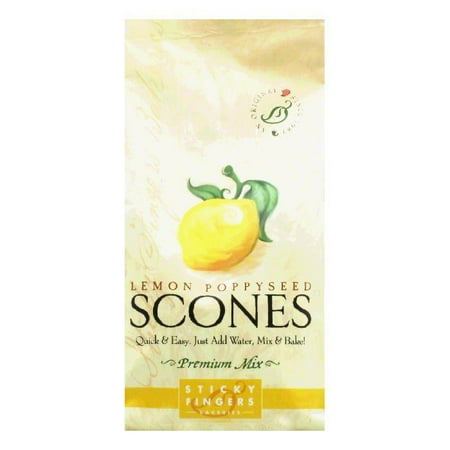 Simply Scones - Sticky Fingers Scones Lemon Poppyseed, 15 OZ (Pack of 6)