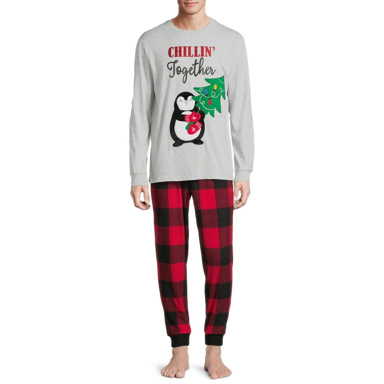 Holiday Time Family Penguin PJ Set Men s and Men s Big and Tall Walmart