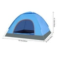 thumbnail image 3 of Dvkptbk Outdoor Tent Instant Automatic Expansion up Lightweight Camping Tent Outdoor Easy Set up Automatic Family Travel Tent Portable Backpacking Ultralight Windproof Camping & Hiking, 3 of 6