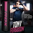 thumbnail image 6 of RDX Punch Bag 60LB,80LB, Leather Adult Punch Bag and Boxing Gloves, 4ft, Pink, 6 of 7