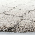 thumbnail image 4 of SAFAVIEH Hudson Jaye Plush Geometric Shag Area Rug, Ivory/Grey, 3' x 3' Round, 4 of 9