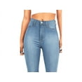 thumbnail image 4 of Jack David Women's Juniors 70s Trendy Flared Fitted Bell Bottom Denim Jeans, 4 of 4