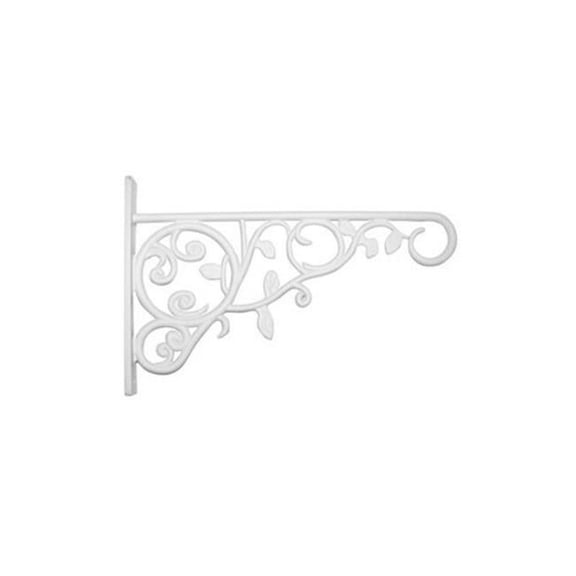 Green Thumb 85008GT Hanging Plant Bracket, Hanging, White Leaves, Cast Aluminum, 9-In. - Quantity 1