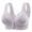 Purple, variant on yievot Front Closure Bras for Womens Bras Front Snaps Seniors Snap Front Bra Older Women Comfort Wireless Everyday Bras