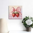 thumbnail image 4 of Fenyluxe Strawberries Canvas Prints Wall Art Ready To Hang Room Home Art Decor Gift Idea 12x12in, 4 of 6