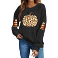 thumbnail image 3 of VKOYWKM Fall Sweatshirt for Women Halloween Pumpkin Graphic Sweatshirt Crewneck Long Sleeve Pullover Party Tops Matching Family Halloween Sweatshirts, 3 of 6