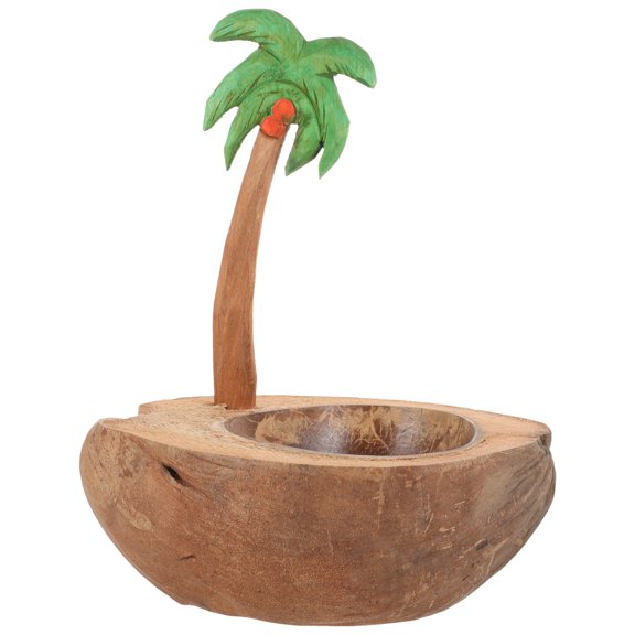 FOMIYES Light Brown Coconut Shell Candle Holder Romantic Decorative Candlestick for Party Wedding Table Centerpiece