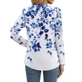thumbnail image 5 of Fantaslook Women Tunic Tops Casual Long Sleeve Shirts Crew Neck Fall Tops Basic Tees Floral Dressy Blouses, 5 of 9