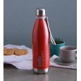 thumbnail image 2 of Scout Stainless Steel Insulated Water Bottle With Wrist Strap - 500ml, Red | Leakproof, Double Walled Bottle - Ideal For Outdoor Activities, Office, Home & College, 2 of 3