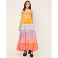 thumbnail image 2 of Moomaya Shoulder Straps Tiered Printed Rayon Dress - Women's Casual Dress, 2 of 9