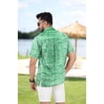 thumbnail image 5 of HAPPY BAY Men's Hawaiian Shirts Short Sleeve Button Down Shirt Mens Summer Shirts Casual Beach Vacation Hawaii Shirts for Men Funny XL Green, Palm Tree, 5 of 5