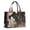 Red Mushroom Skull, variant on Large Capacity Tote Bag,Red Mushroom Skull Black Pattern Handbag Fashion Luxury Tote Bag,15.7"x13"x 5.1" Inches,Laptop Compatible