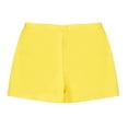 thumbnail image 3 of Aislor Kids Girls Boy Cut Shorts Low Rise Active Dance Shorts Yoga Workout Bottoms Yellow 4, 3 of 7