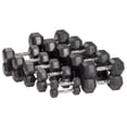 thumbnail image 6 of BalanceFrom&nbsp;Rubber Encased Hex Dumbbells, 5lbs Pair, 6 of 6