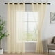 thumbnail image 1 of Jiuzhen Cortinas Semitransparentes Para Sala De Estar – 90 Pulgadas De Largo Con Alzapaños Con Ojales Filtrantes De Luz, Cortinas Para Ventana Para Balcón/Oficina, 52 Ancho X 90 L, Juego De 2 Paneles,, 1 of 1